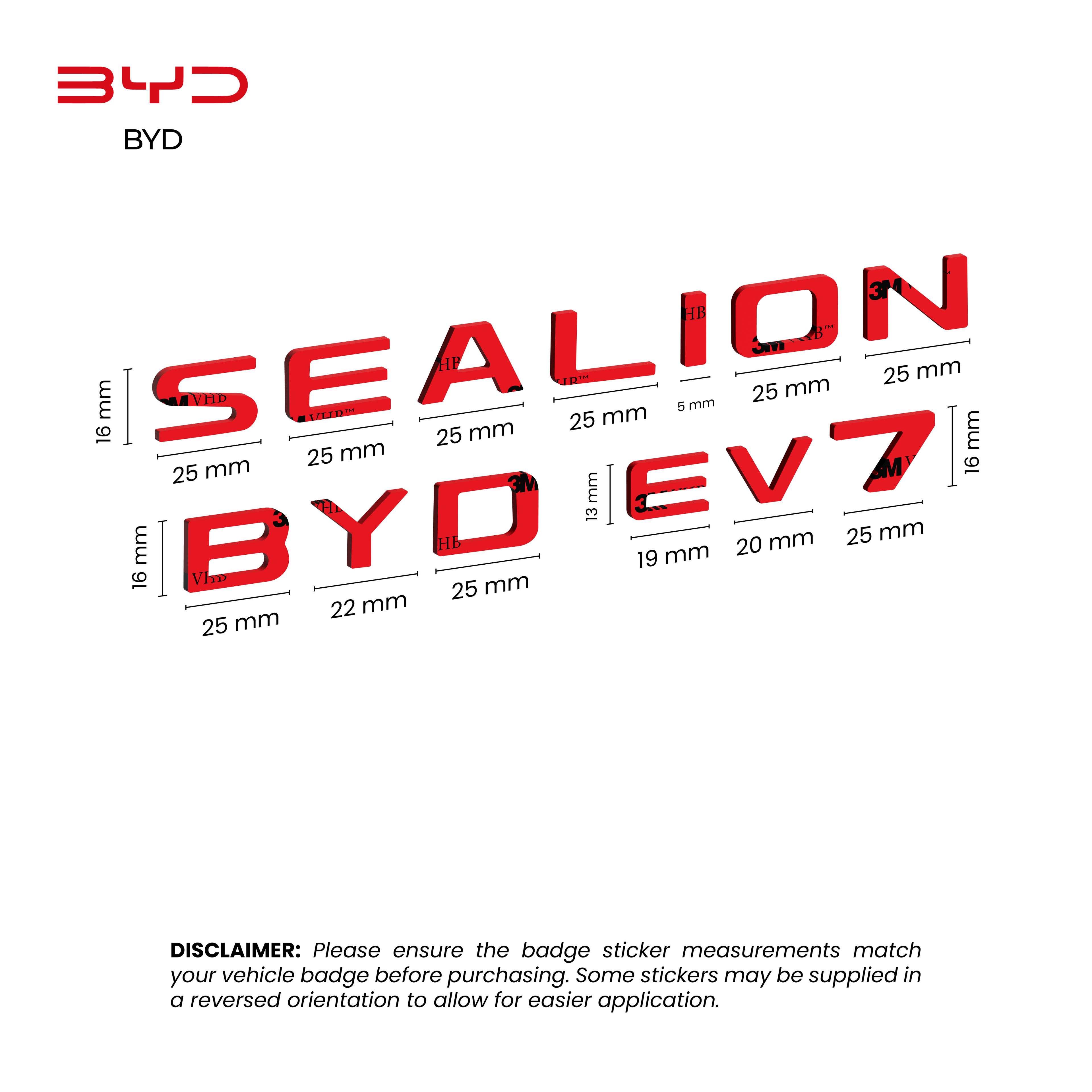 BYD Sealion 7 Tape