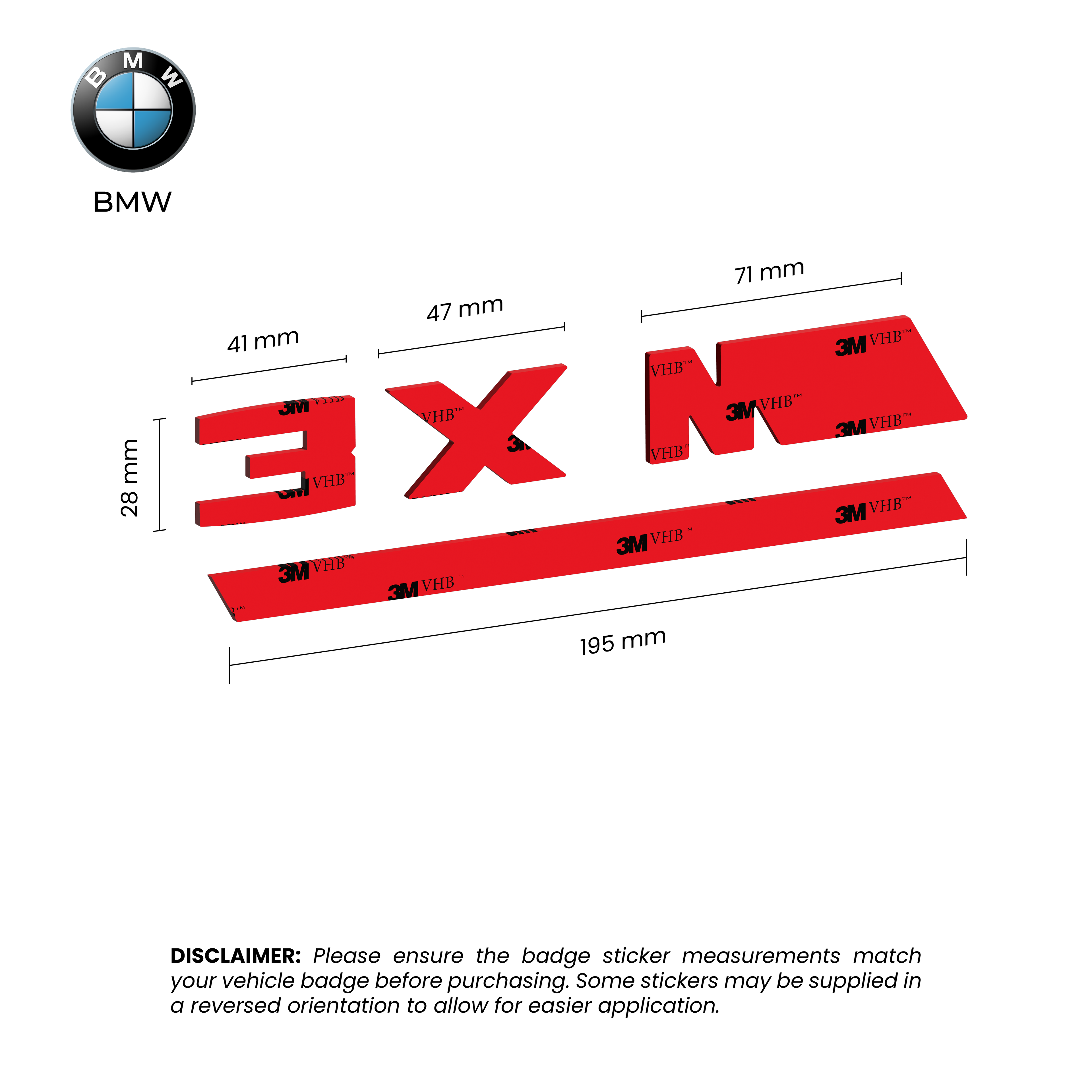 BMW X3 M Tape