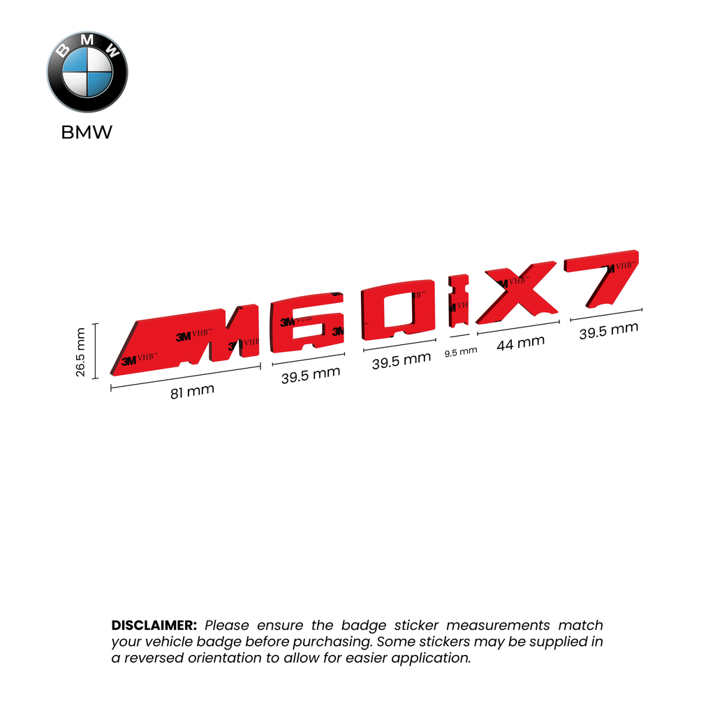 BMW X7 M60i Tape
