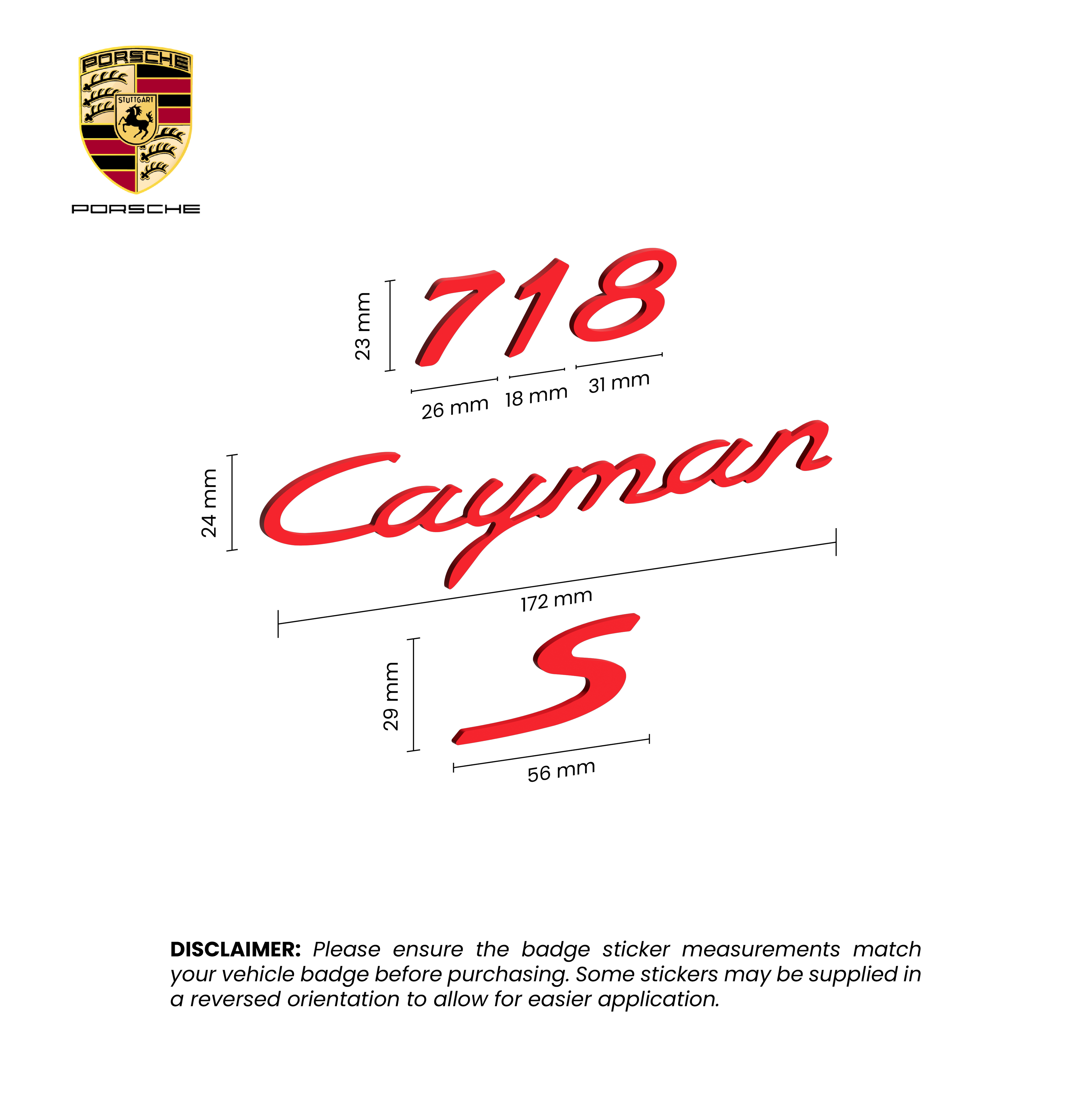 Porsche 718 Cayman Tape
