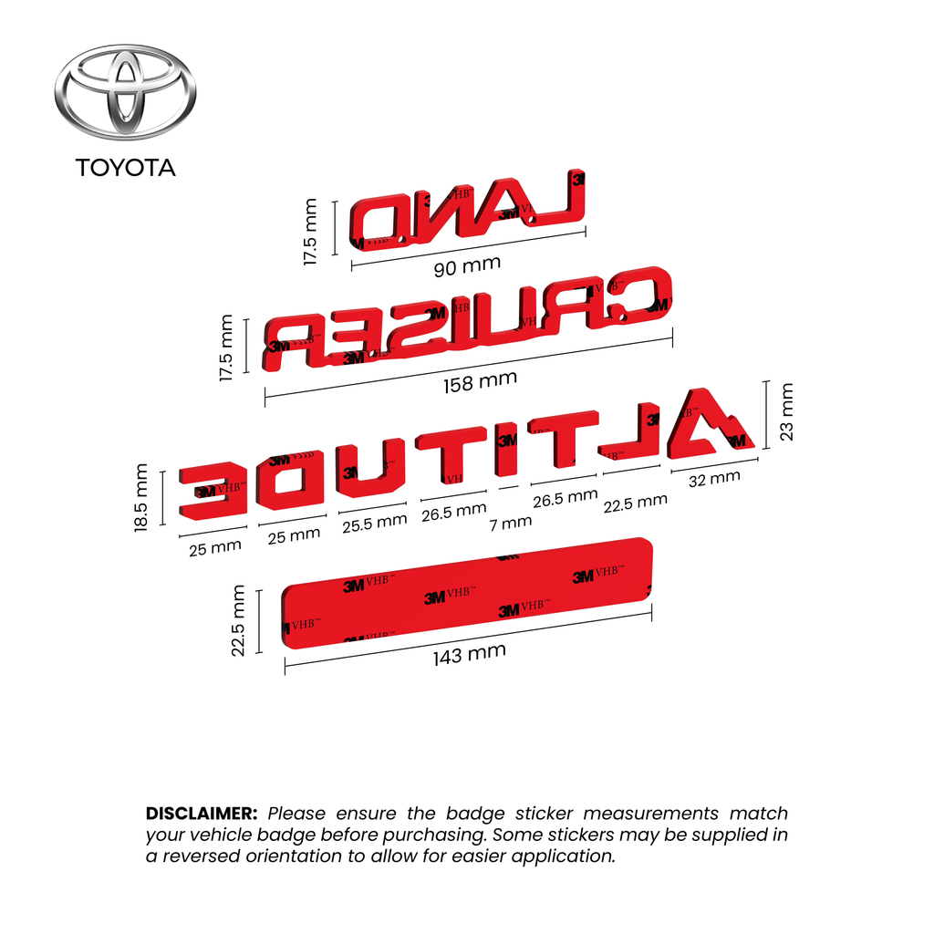 Toyota Land Cruiser Prado Altitude Tape