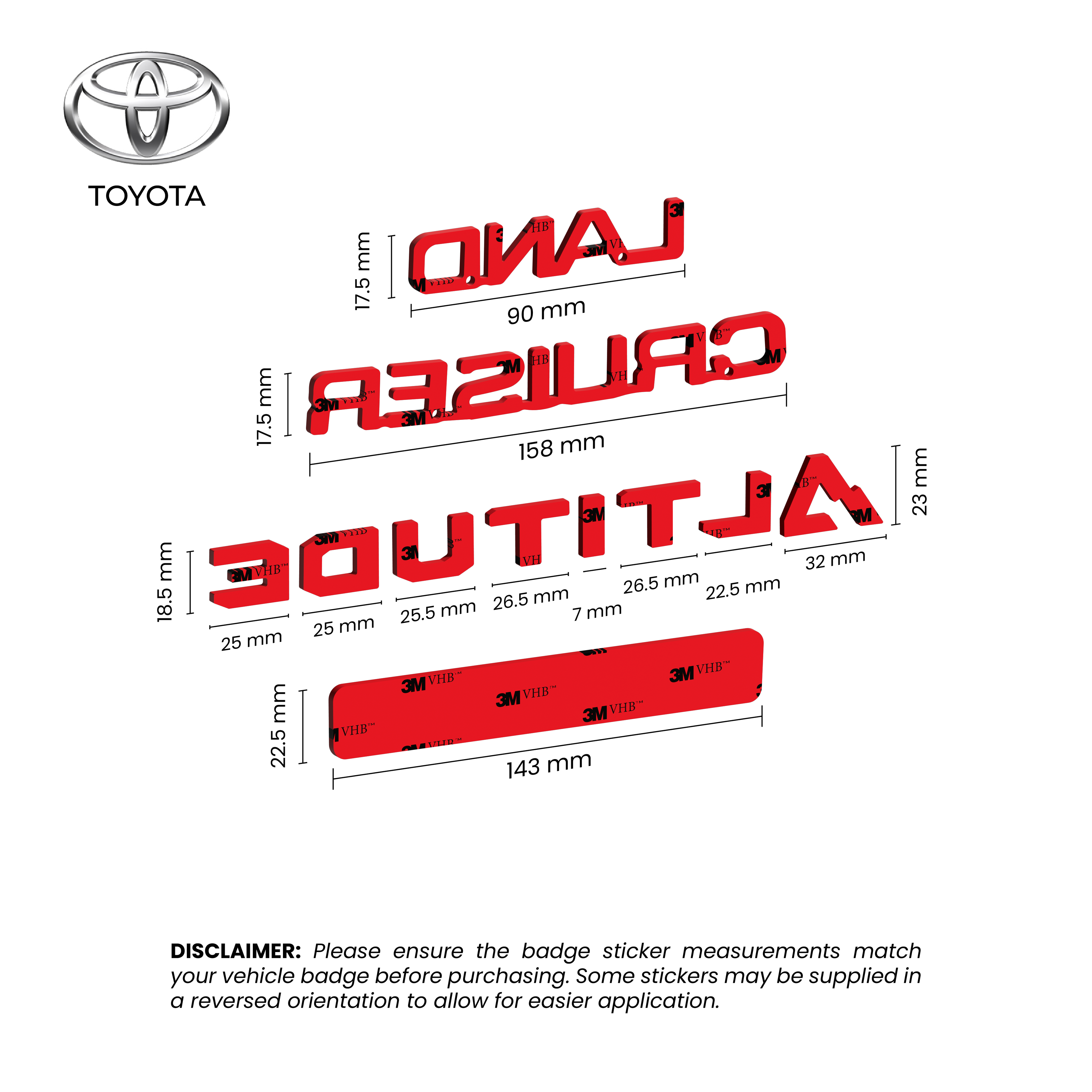 Toyota Land Cruiser Prado Altitude Tape
